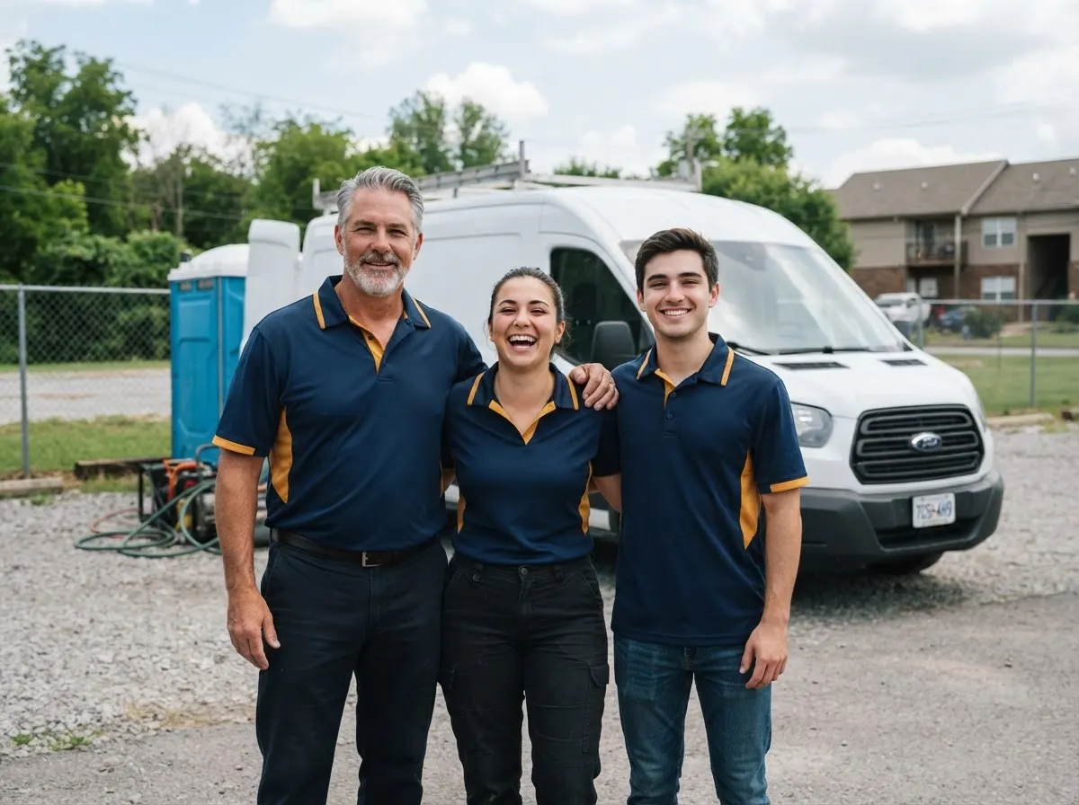 The Canyon Hawk Portable Toilets team, portable toilet rentals in Nashville, TN